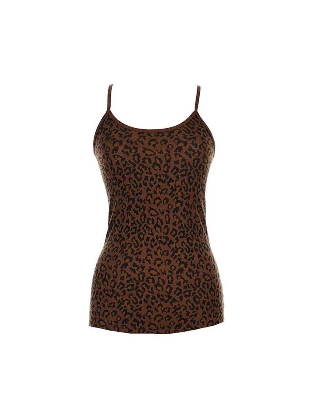 Leopard Spaghetti Strap Tank by C&C California
